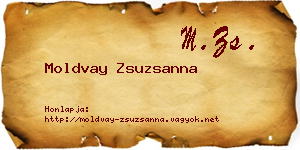 Moldvay Zsuzsanna névjegykártya